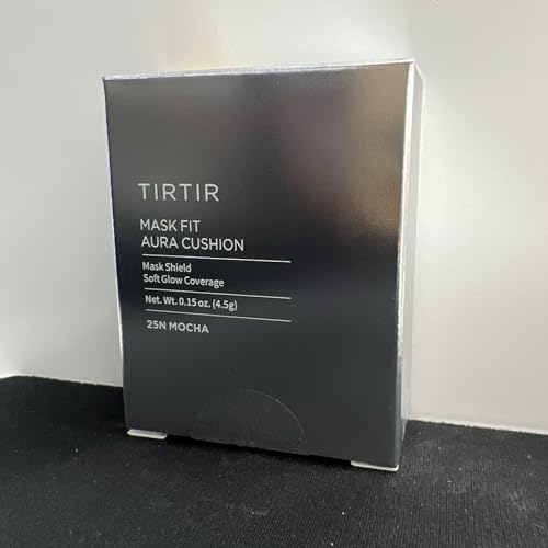 Image of TIRTIR Mask Fit Aura Cushion Foundation, Full coverage, Skin fit, Satin Glow Finish, Korean Cushion Foundation #25N MOCHA| 4.5g