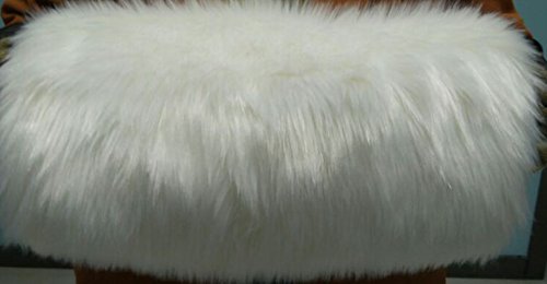 Kelaixiang Cream Ivory Faux Fur Women Warm Hand Muffs (ivory)