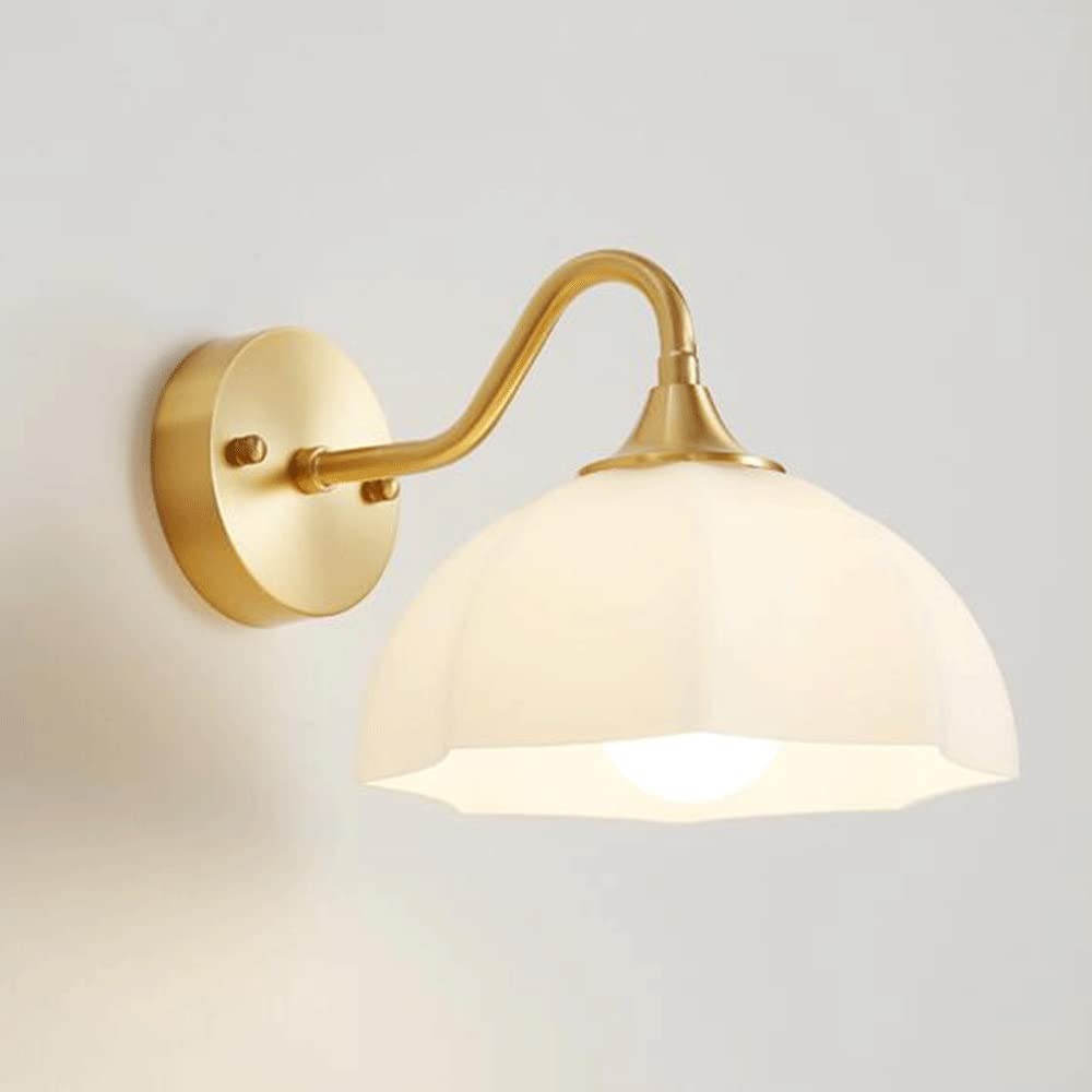 Lámpara de pared industrial para salón y pasillo Aplique retro de metal con pantalla ondulada