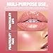 Jolilab Sparkling Lip Gloss, Long Lasting Waterproof Moisturizer Lip Balm Glitter Shimmer Metallic Lipstick, Diamond Shiny Bold Glow Goth Lipstick for Women Girls, Non-sticky (1, 07#)