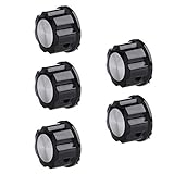 Producto de alta calidad WT-DDJJK Accesorios para interruptor, 5 piezas 6 mm ajustable eje moleteado potenciómetro control de volumen perilla rotativa - negro