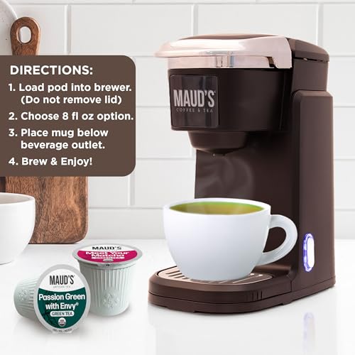 Image of Maud's Organic Green Tea & Matcha Green Tea Pods Bundle, 48ct