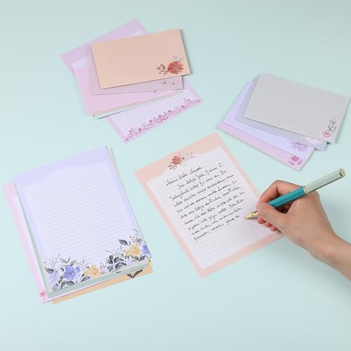 Mr. Pen - Papel de carta com envelopes, papel de escrita com 60 letras com 30 envelopes, lindo conju