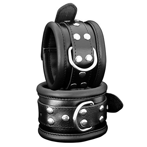Poignets de cheville noirs Kiotos 6,5 cm pour entraînement poulie