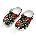 Fashion Beach Pool Slippers Toddler Slides Sandals Children Water Shower for Boy Floral Flowers Black Red Roses