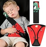 URAQT Almohadillas Cinturon Set,Almohadillas para Cinturón de Seguridad de Viaje(Dinosaurio)