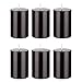 Mega Candles 6 pcs Unscented Black Round Pillar Candle, Hand Poured Premium Wax Candles 2 Inch x 3 Inch, Home Décor, Wedding Receptions, Baby Showers, Birthdays, Celebrations, Party Favors & More