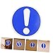 STOBAZA 6Pcs Warning Decals Safety Warning Stickers for Equipment Factories Offices and Gyms Adhesive Labels for Industrial Use