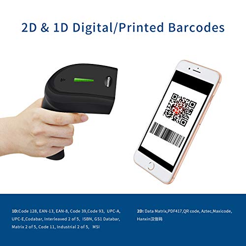 2D Wired Barcode Scanner,Symcode Qr Pdf417 Bar Code Reader Scanner Long Transfer Distance Computer Cell Phone Screen Scan #TOP3