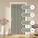 AJAZZ 100% Blackout Accordion Door Magnetic Door Curtain Folding Closet Doors Curtain Invisible Applicable Bedroom Room Living Room Doorway （Grey 42