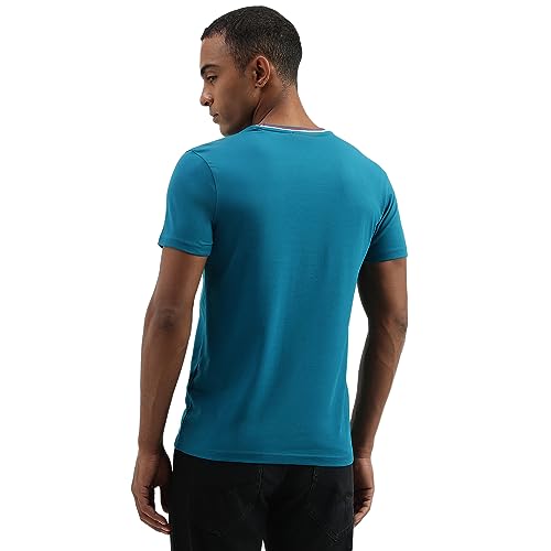 Image of UNITED COLORS OF BENETTON Men's Cotton Solid Regular Fit T-Shirt