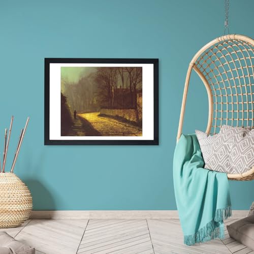 The Lovers John Atkinson Grimshaw grande affiche encadrée décoration murale