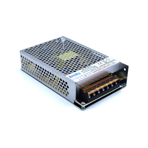 Arcity 5V 12V 24V Output Switching Power Supply Unit Adjustable for Video Multi Games Machine Console Cocktail CCTV Computer DIY Horizontal New(5V/10A 12V/12A 24V/4A)