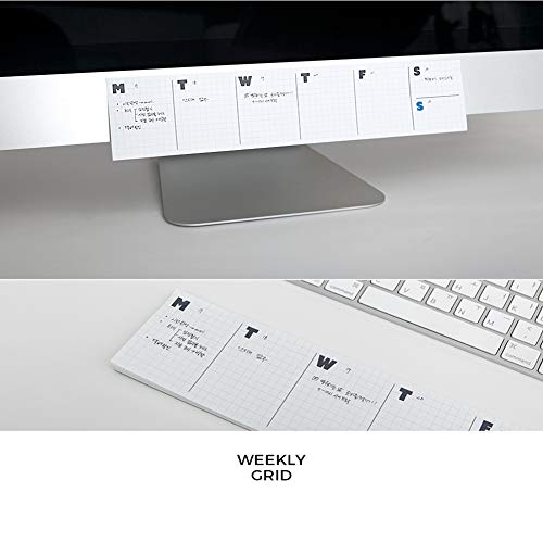 Columnar Sticky Planner Jstory quadrillé bloc repositionnable - 4