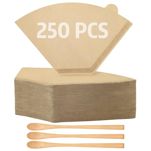 250 Count Coffee Filter #2, #2 Coffee Filters Disposable with