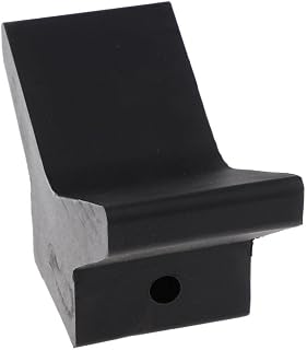 Kesoto 6 Inch Mounting Width Boat Trailer Non Marking Black Molded Rubber V Bow Stop