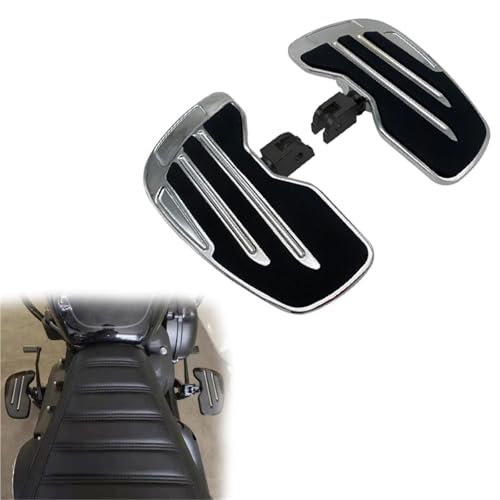 Partie repose-pied argent de précision pour Harley Softail Standard 107