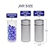 HIDE Stash Jar - Airtight Smell Proof Durable Multi-Use Portable Metal Herb Jar Container. Waterproof Aluminum Screw-top Lid Lock (Pack of 2, Silver)