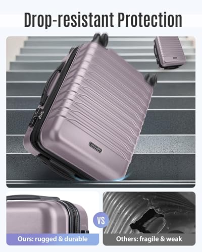 LIGHT FLIGHT Rose Purple Carry-On