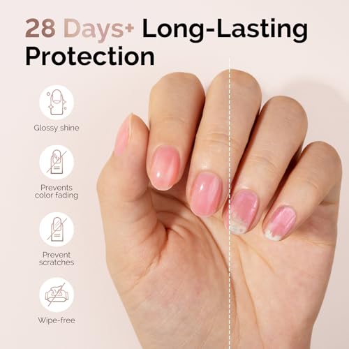 Image of MelodySusie 2PCS Hema Free Gel Top Coat Set,Hema Free,Hpma Free,Tpo Free,No Wipe,Soak off UV LED Drying,Long Lasting Gloss Shiny 15ML