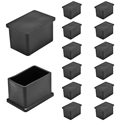 Cjueiom 20pcs 25mm x 50mm / 1" x 2" Chair Leg Floor Protectors Rectangle Table Legs Covers - Image 2