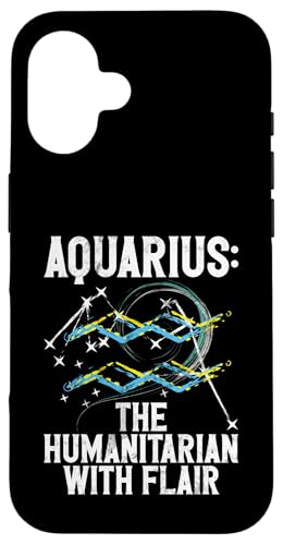 才能のある人道主義者アクエリアス スマホケース iPhone 16 用