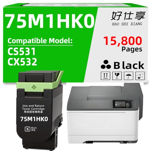 Toner noir haut rendement 75M1HK0 idéal pour le télétravail sur CS531dw