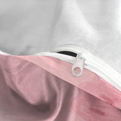 Parure de lit king IOFEER finition style rose chic microfine - 8