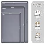 MateeyLife Silicone Cat & Dog Food Mat for Floors Waterproof, Anti-Slip Dog Bowl Mats for Food and Water, Pet Feeding Mats with Lip to Prevent Spills, Pet Placemat for Messy Drinkers to Protect Floors - Image 2