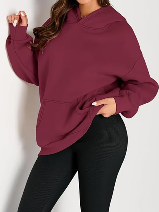 Hoodies for Women Oversized Trendy Sweatshirts Pullover Fleece Long Sleeve Sweaters Winter Outfits Y2k Clothes