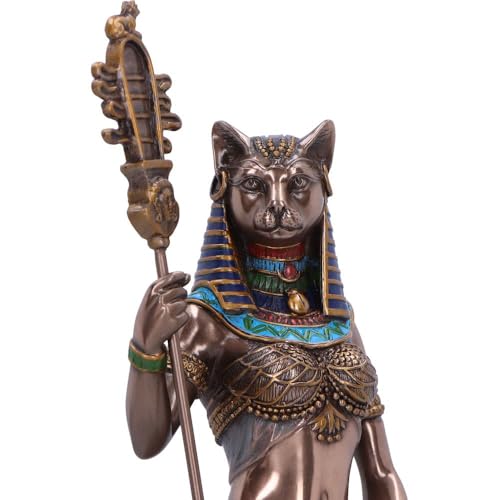 Figura Decorativa Egipcia Diosa Bastet en Resina miniatura 5