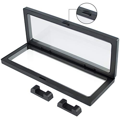 WISHDIAM Suporte de vitrine com moldura flutuante 3D Suporte de suporte para moeda de desafio, medal