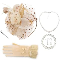 1 Set Derby Hat Accessories : Khaki Apricot