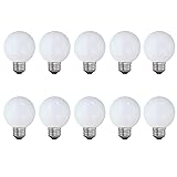 Jiotouhu E27 LED Light Bulb G60 Golf Ball Bulb 3W E27 Standard Screw Bulb Warm White 3000K Not Dimmable 30W Equivalent Energy Saving Light Bulbs for Home Bedroom Courtyard Garden 10Pack - Image 1