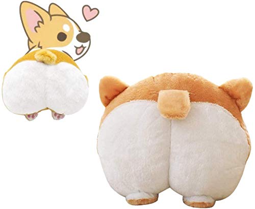 Waty Corgi Dog Plush Pillow, Cute Animal Appearance, Using As Cushion Pillow Stuffed Plush Doll Gifts Valentine's, Birthday, Sofa Bedroom Decoration Pillow and Man