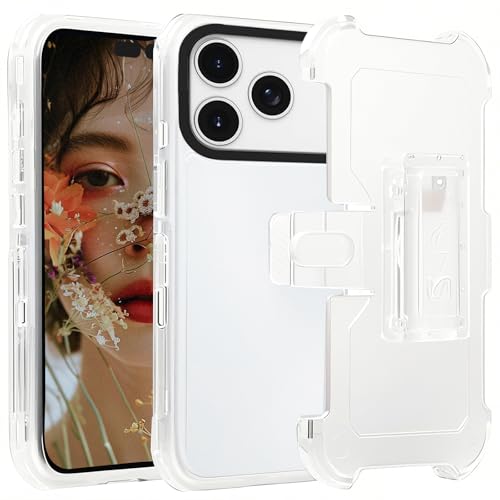 Coque iPhone 17 Pro Max Ysnzaq transparente pour vos randonnées et chantiers avec béquille