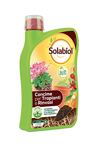 Solabiol Concime Liquido Biologico Per Trapianti E Rinvasi Con Tecnologia Natural Booster, 1L