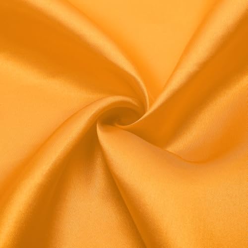 Tissu satiné doré profond 2,7m x 150cm souple pour couture de robe