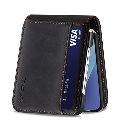 Étui portefeuille pour Samsung Galaxy Z Flip 7 coque fine antichoc avec fente carte et aimant
