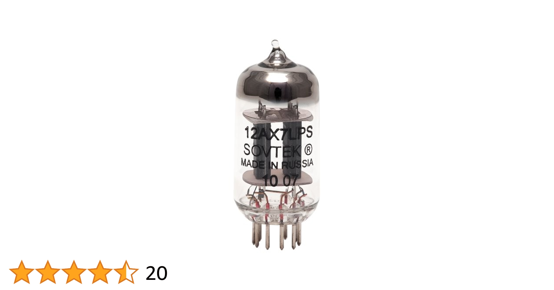 Amazon | SOVTEK 12AX7LPS ミニチュア/mT 双3極管 TSOV12AX7LPS