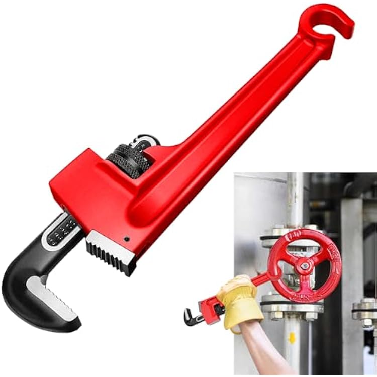 Lasnten 10 Double Ended Valve Wrench Pipe and Valve Wrench Refinery Wheels 18- 1-12 Pipe Capacity for Protecting from Damage