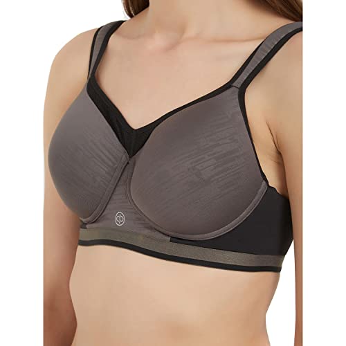 Image of SOIE Women Full Coverage Polyamide Spandex High Impact Padded Non Wired Sports Bra