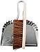 Produktbild Esschert Design Kehrblech und Handfeger, Handbesen und Schaufel aus Zink, ca. 30 cm x 8,6 cm x 36 cm