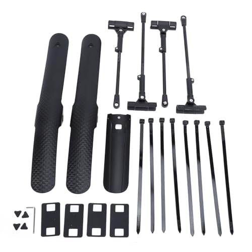 Bike Front Rear Mud Guard Adjustable Portable Quick Release Mudguard Set for Road Bikes Premium PP Aluminum Alloy Material Streamline Design Prevent Mud Splash Easy Installation