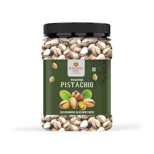 RUDRAKSH KING Pistachios Pistachio without Shell Raw Mota Unslated Pista | Unflavoured Plain Pista High in Protein & Dietary Fiber | Ideal for Cooking, Baking Perfect for Gifting (200 Gram)