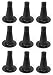 3-5/8" Tall Replacement Bed Frame Glide Feet, Cone Shaped, Set of 9