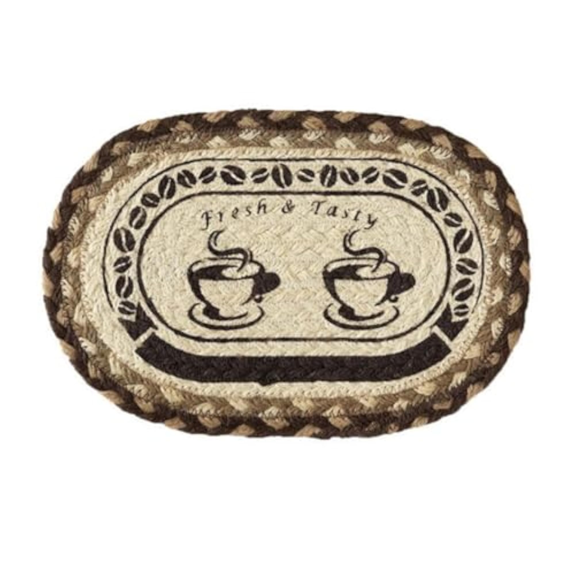 Handmade Woven Print Placemat for Coffee Table