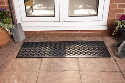 MUD STOPPER Rubber Door Mats for Outdoor Use | Durable Outdoor Entrance Mats for Front Door and Garden | Heavy Duty Door Mats Outdoor (100% Natural Rubber)