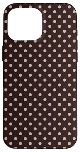 Motif à Pois Classique, Marron, Pois bohèmes Coque pour iPhone 16 Pro Max