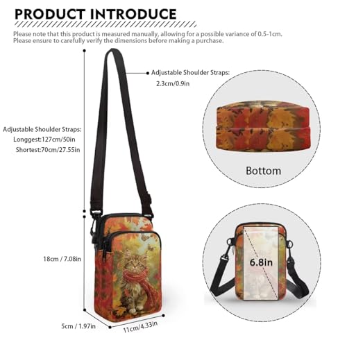 Image of Lightweight Small Crossbody Bags Cell Phone Purses Travel Pouch Shoulder Bag for Women